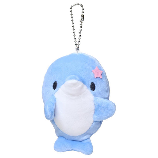 マスコットキーホルダー マスコット ゆるいるか アオイルカ カミオジャパン ミニぬいぐるみボールチェーン かわいい