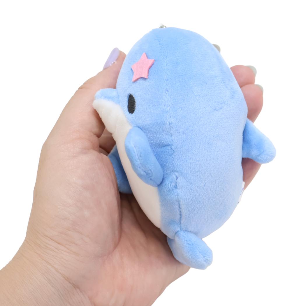 マスコットキーホルダー マスコット ゆるいるか アオイルカ カミオジャパン ミニぬいぐるみボールチェーン かわいい