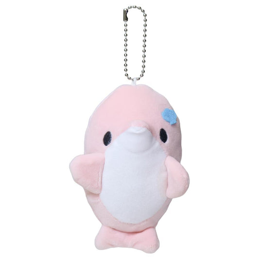 マスコットキーホルダー マスコット ゆるいるか ピンクイルカ カミオジャパン ミニぬいぐるみボールチェーン かわいい