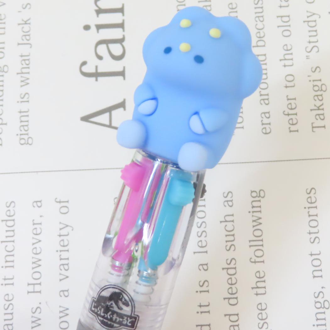 マスコット付きミニボールペン ボールペン ちびジュラシックワールド とりけらとぷす 恐竜 カミオジャパン 新学期準備文具 映画メール便可