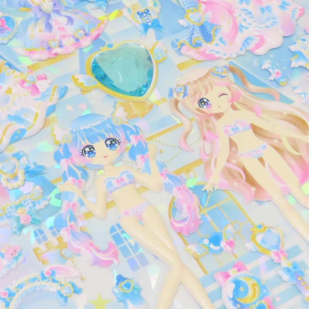 おでかけFOR GIRLSシール きせかえシール Moon Angel カミオジャパン 着せ替えシール 女の子 メール便可