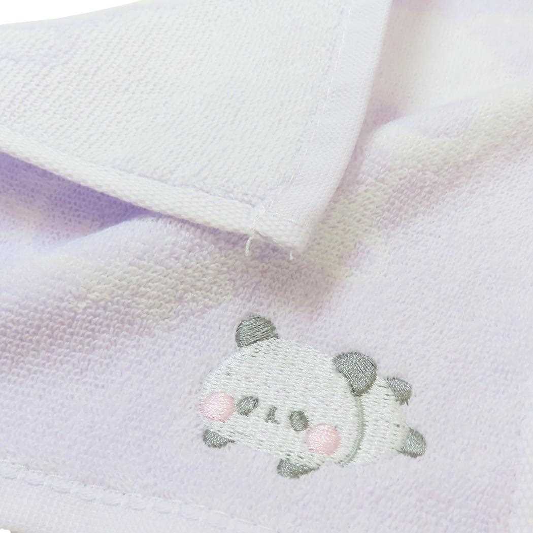 ジャガードミニタオル ハンドタオル もちもちパンダ カミオジャパン ハンカチタオル 汗拭きタオル かわいい メール便可