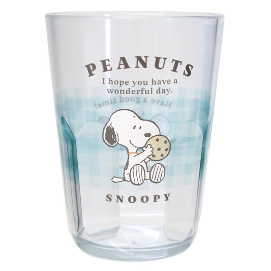 クリアタンブラー 370ml プラカップ スヌーピー COOKIE TIME SNOOPY ピーナッツ カミオジャパン プラコップ