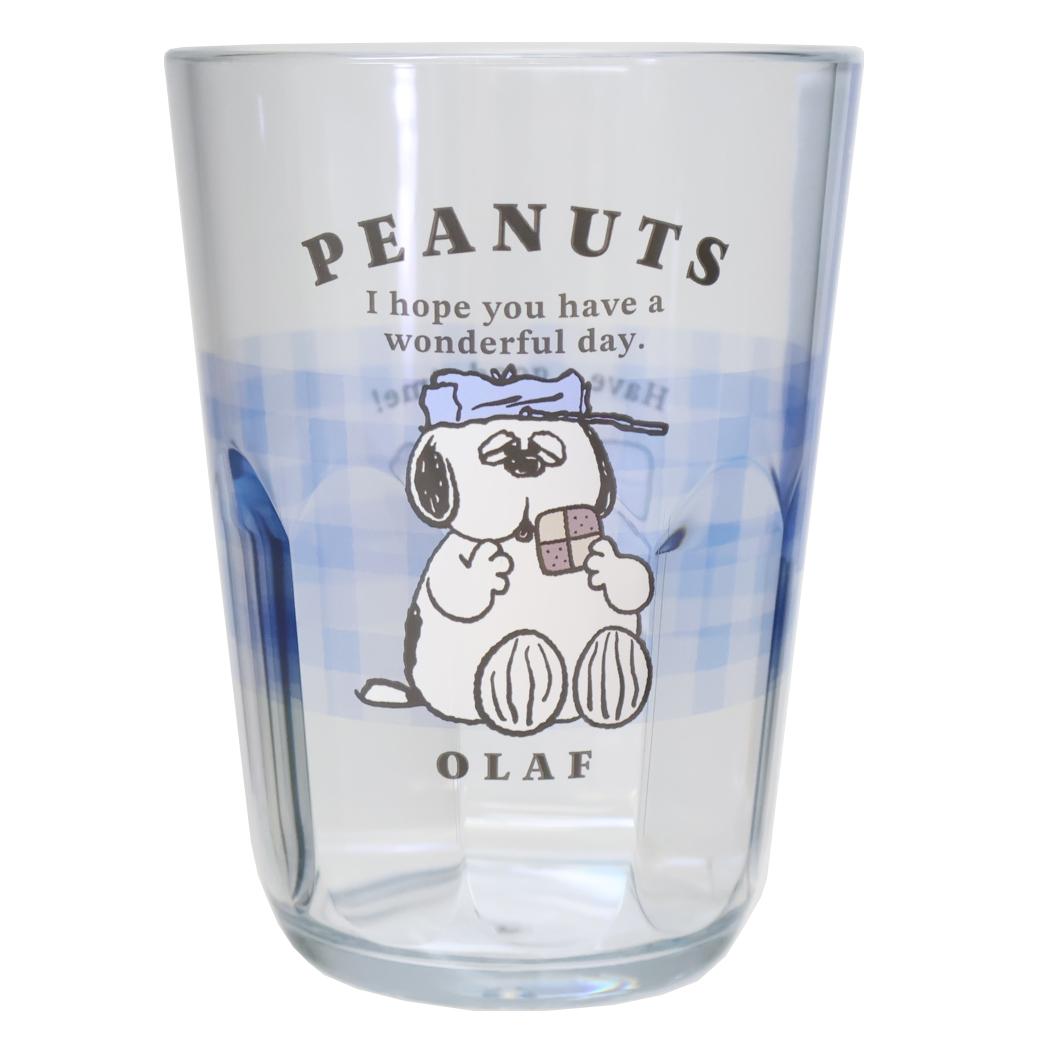 クリアタンブラー 370ml プラカップ スヌーピー COOKIE TIME OLAF ピーナッツ カミオジャパン プラコップ