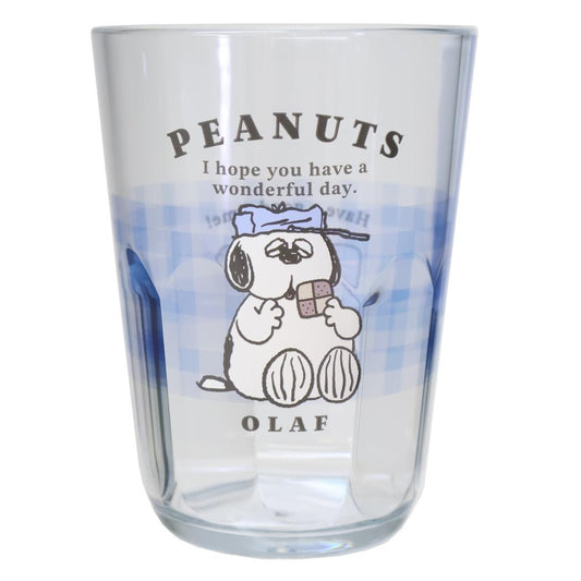 クリアタンブラー 370ml プラカップ スヌーピー COOKIE TIME OLAF ピーナッツ カミオジャパン プラコップ