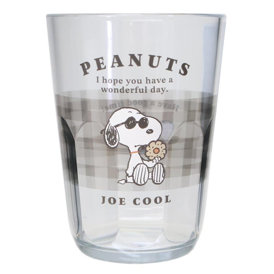 クリアタンブラー 370ml プラカップ スヌーピー COOKIE TIME JOE COOL ピーナッツ カミオジャパン プラコップ