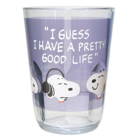 クリアタンブラー 370ml プラカップ スヌーピー FUNNY BEAGLE ピーナッツ カミオジャパン プラコップ