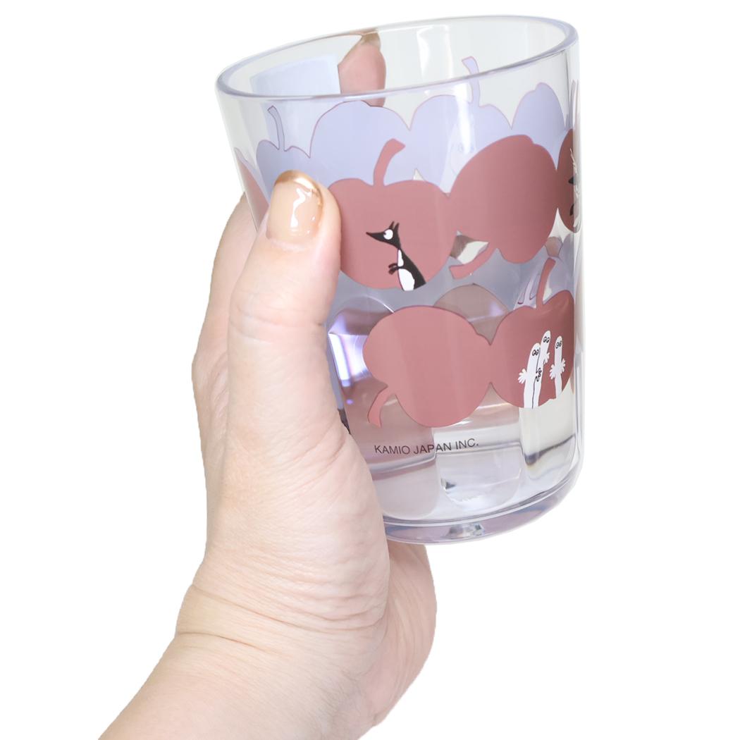 クリアタンブラー 370ml プラカップ ムーミン リンゴ畑 北欧 カミオジャパン プラコップ