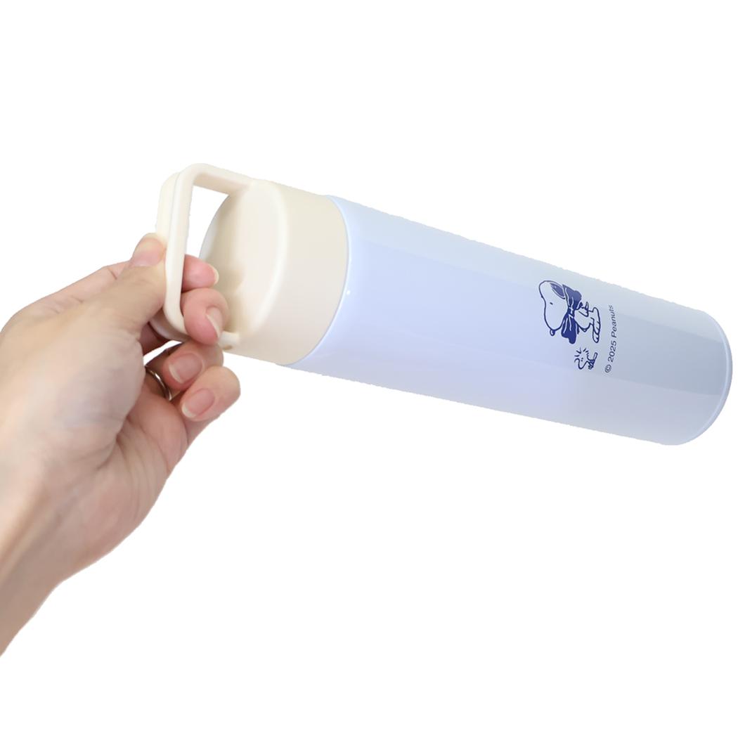 ステンレスボトル550mL 保温保冷水筒 スヌーピー おしゃれリボン ピーナッツ カミオジャパン プレゼント