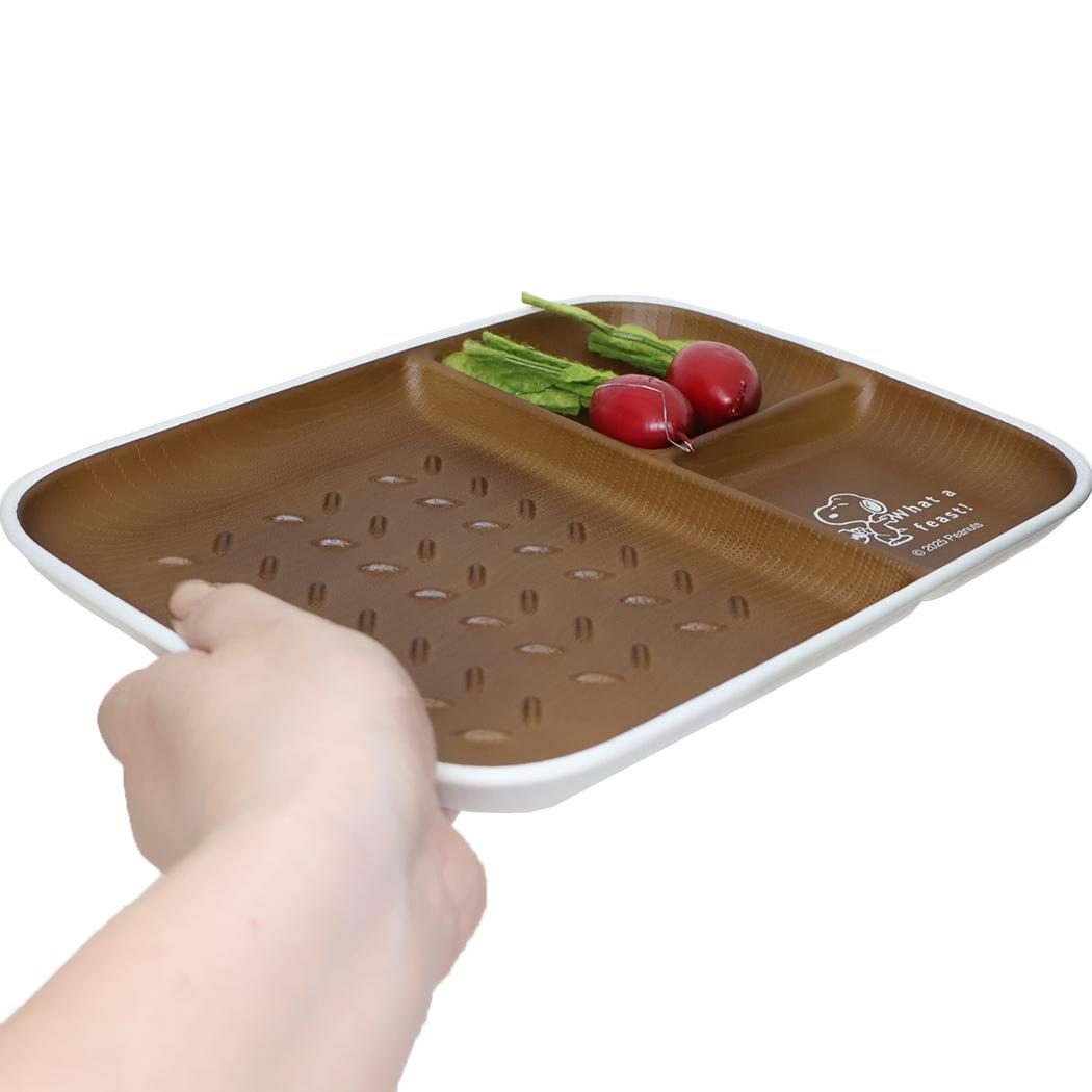 トーストプレート 中皿 スヌーピー すごいごちそう ピーナッツ カミオジャパン 電子レンジ対応 割れにくい食器 メール便可