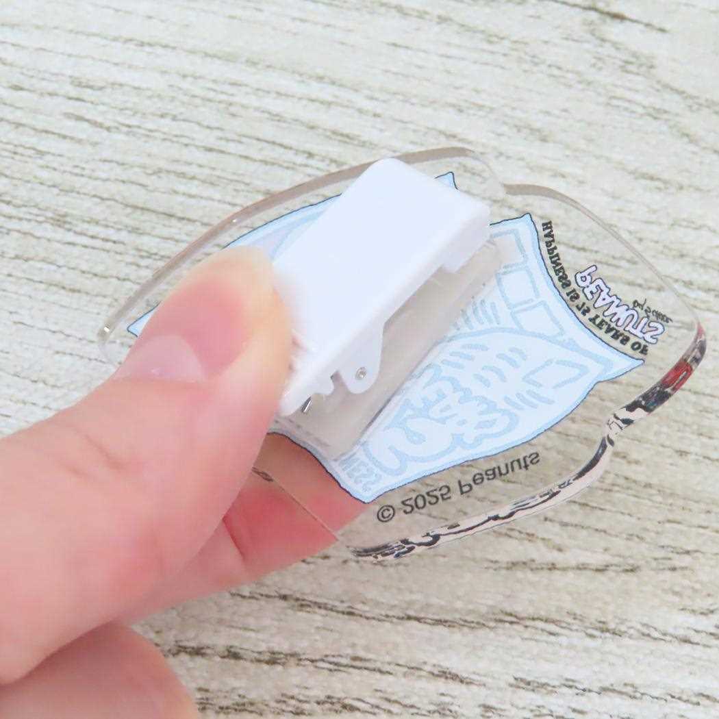 アクリルクリップ クリップ スヌーピー 75周年 ピーナッツ カミオジャパン 事務用品 メール便可