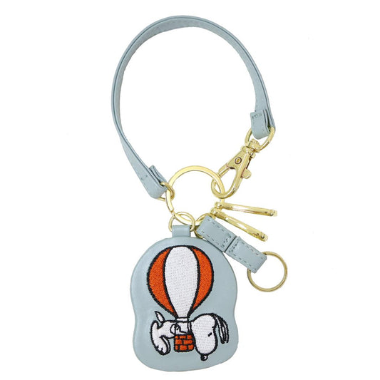 ダイカットスマートキーチャーム キーリング スヌーピー Balloon ピーナッツ カミオジャパン 鍵ホルダー カー用品 メール便可