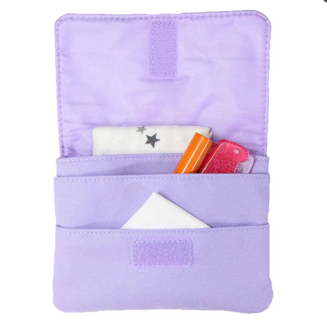 横長タイプショルダーひもつき どこでもポッケ クリップポケット ポメ カミオジャパン キッズポシェット かわいい メール便可