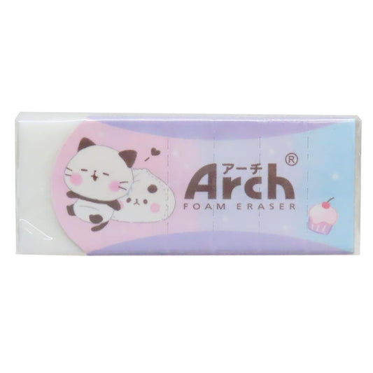 Arch消しゴム けしごむ もちもちぱんだ ねこ カミオジャパン 新学期準備文具 小学生 中学生 かわいい メール便可