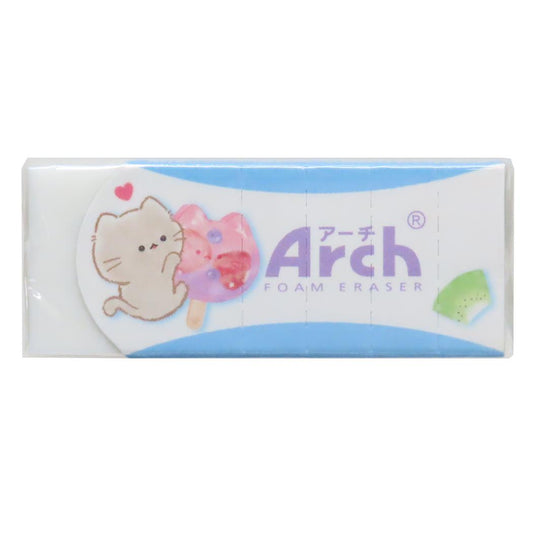 Arch消しゴム けしごむ もぐにゃん アイス カミオジャパン 新学期準備文具 小学生 中学生 かわいい メール便可