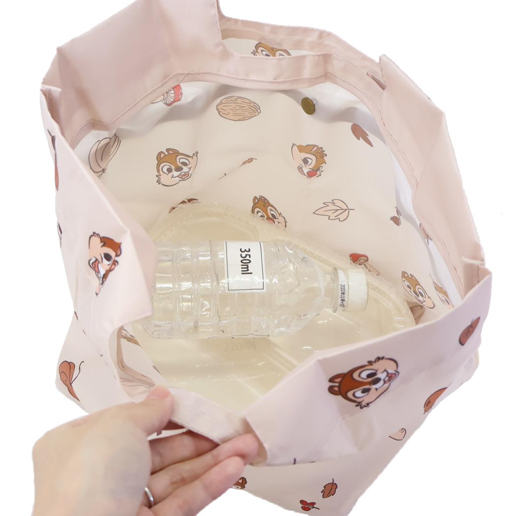 底板付きエコバッグミニ エコバッグ チップ＆デール ディズニー カミオジャパン ショッピングバッグ 折りたたみ