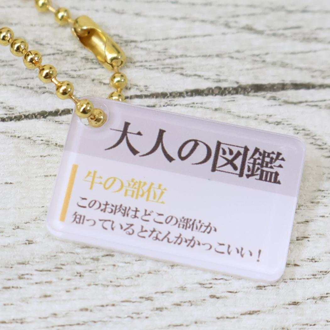 大人の図鑑 マスコット ぬいぐるみキーホルダー 牛の部位 カミオジャパン プレゼント ミニぬいぐるみ グッズ メール便可 シネマコレクション