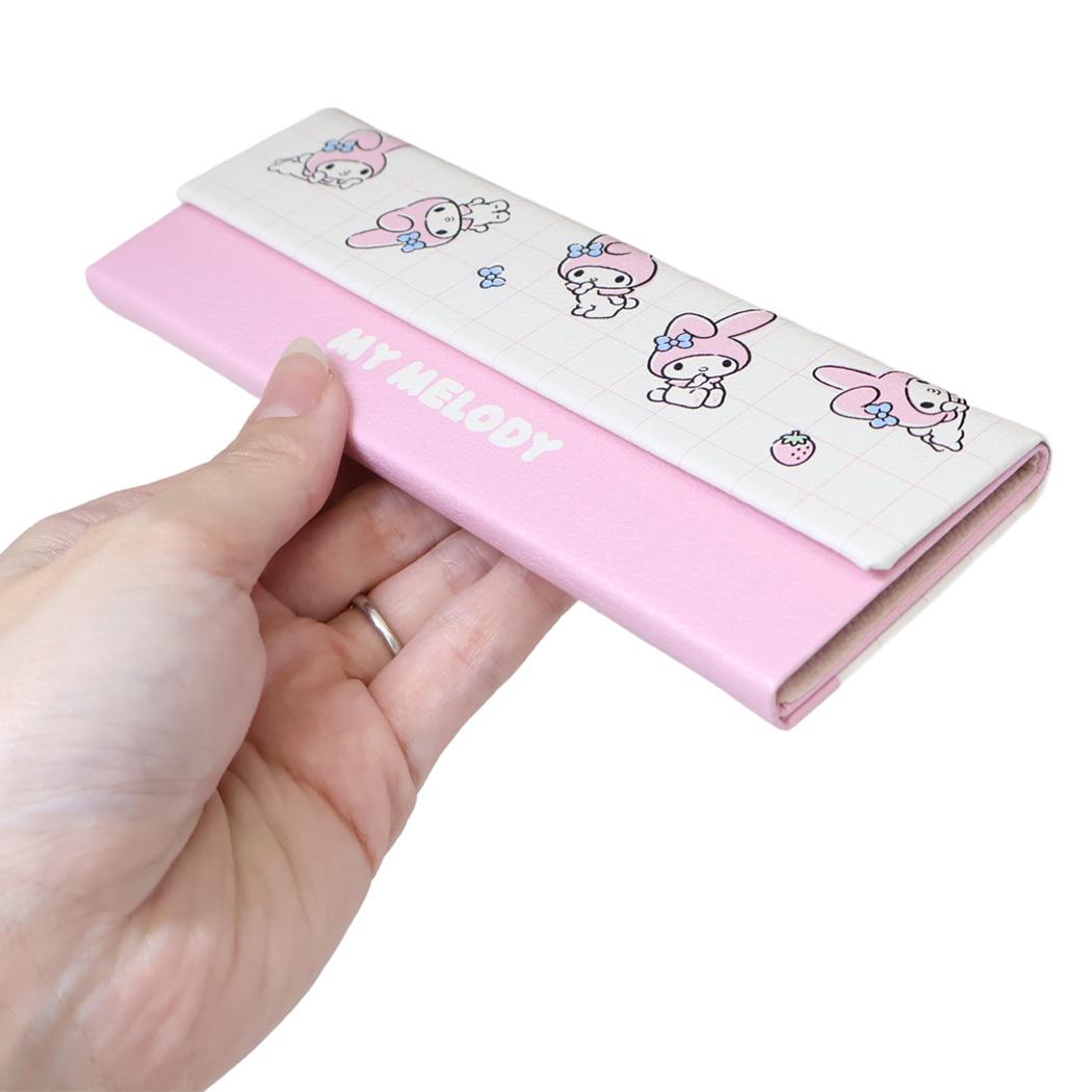 マイメロディ 眼鏡ケース クロス付き折りたたみメガネケース サンリオ カミオジャパン ハードタイプ キャラクター グッズ シネマコレクション