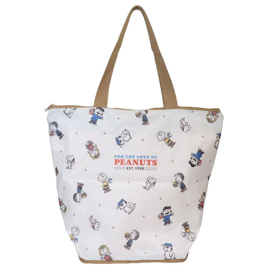 Wスペース保冷サポートエコバッグ ショッピングバッグ スヌーピー YUMMY FUN FUN ピーナッツ カミオジャパン お買い物かばん 折りたたみ