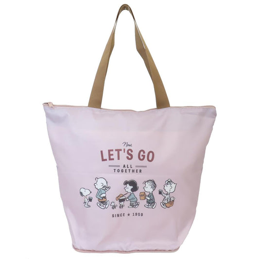 Wスペース保冷サポートエコバッグ ショッピングバッグ スヌーピー てくてく ピーナッツ カミオジャパン お買い物かばん 折りたたみ