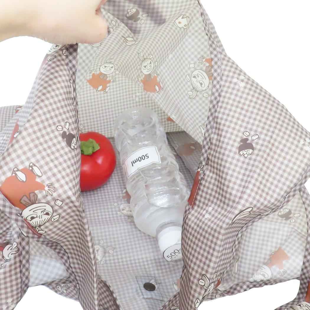 フック付きエコバッグ ショッピングバッグ ムーミン sokeri 北欧 カミオジャパン お買い物かばん 折りたたみ