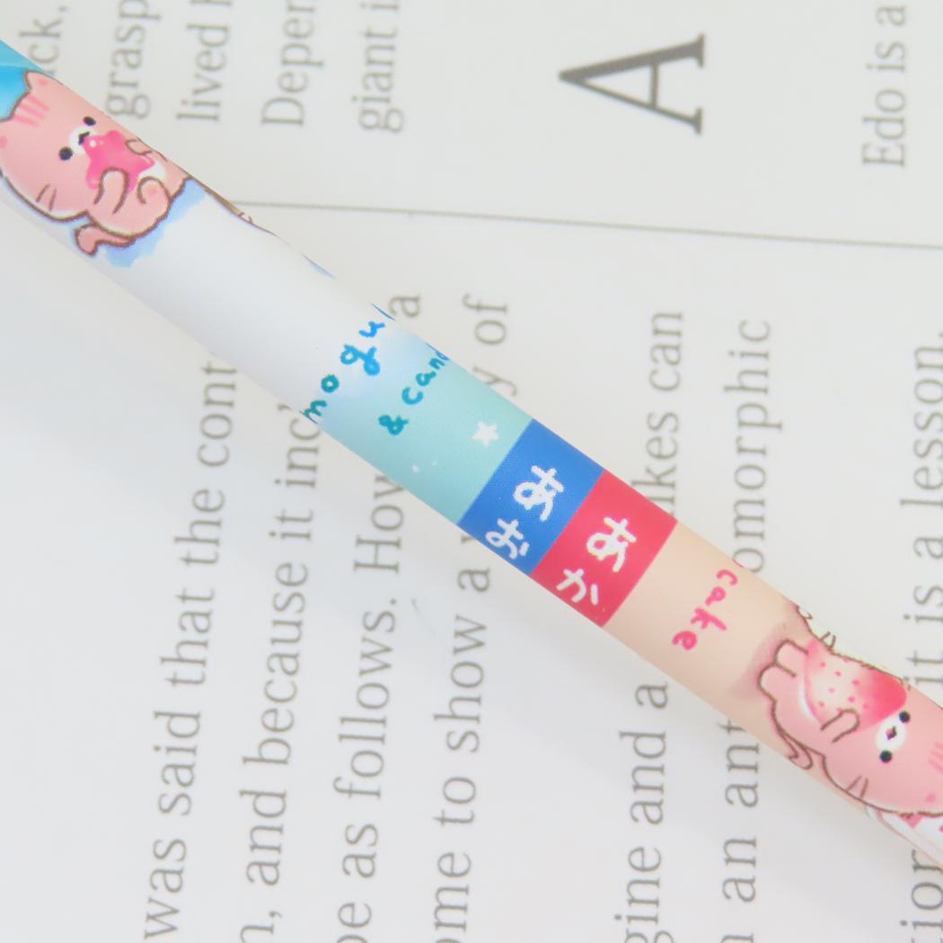 マット軸赤青鉛筆 赤青鉛筆 もぐにゃん カミオジャパン 新学期準備文具 筆記用具 かわいい メール便可