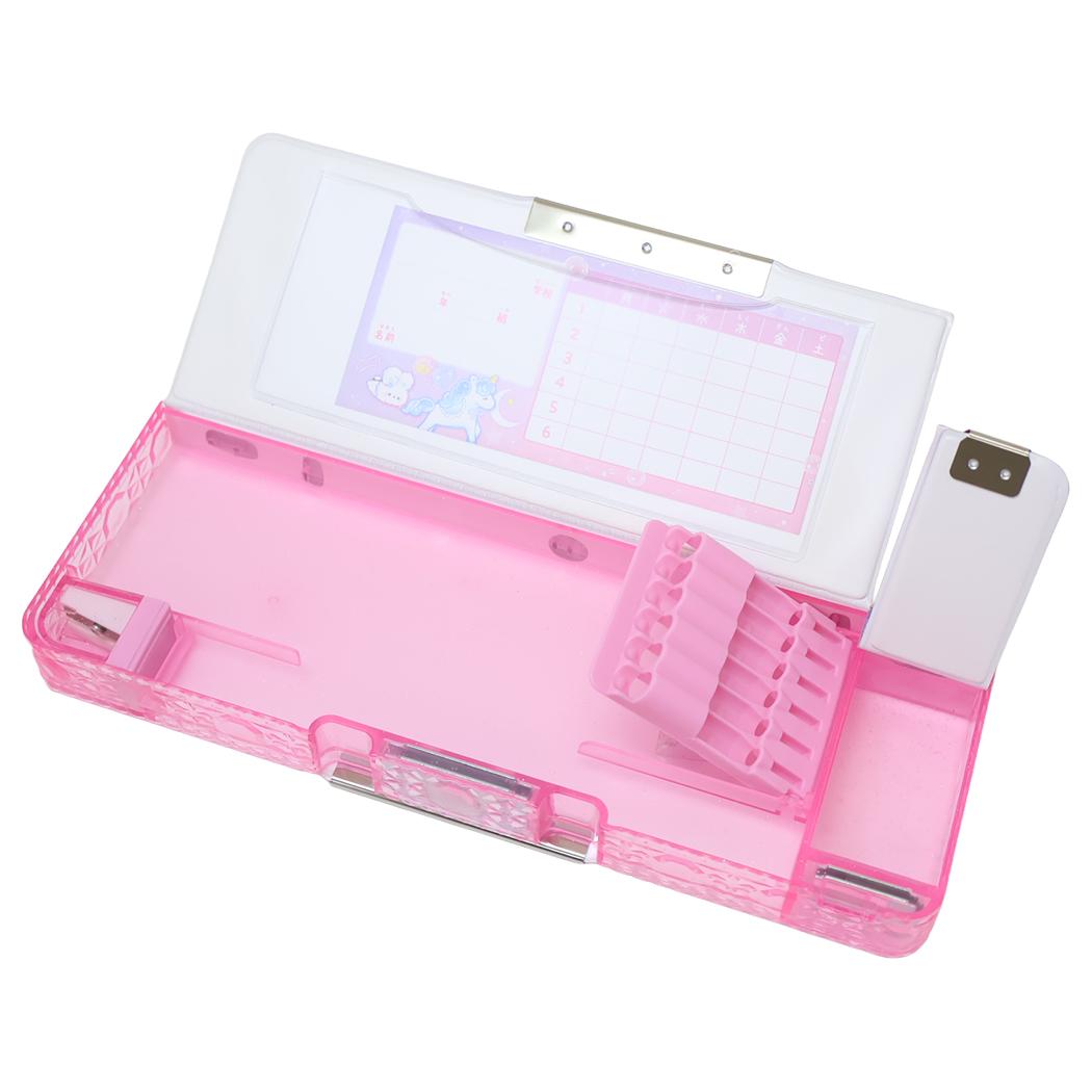 消しゴムポケット付両面開きペンケース 筆箱 メルティナイトパーク カミオジャパン 小学生 新学期準備文具