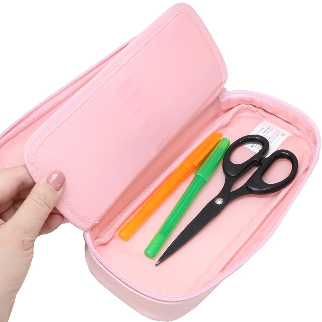 ラウンドファスナーペンケース 筆箱 もぐにゃん カミオジャパン 新学期準備文具 かわいい