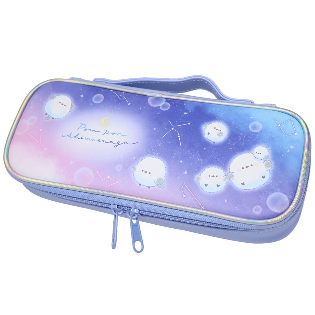 ラウンドファスナーペンケース 筆箱 ぽんぽんシマエナガ カミオジャパン 新学期準備文具 かわいい