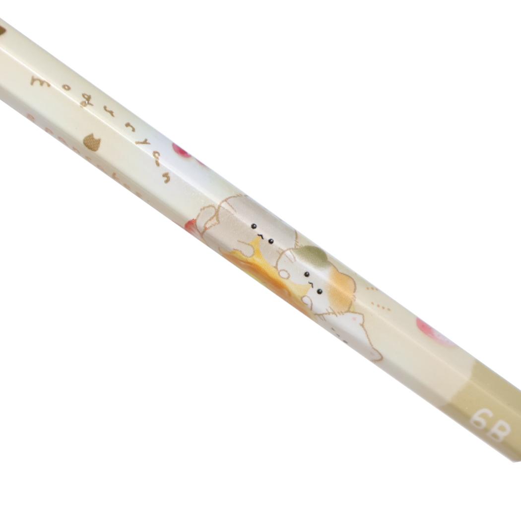 六角軸かきかたえんぴつ6B 鉛筆 もぐにゃん カミオジャパン 新学期準備文具 かわいい メール便可