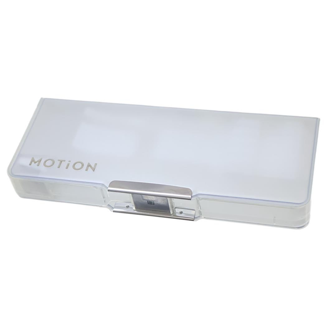 クレールコンパクト両面開きペンケース 筆箱 MOTiON クリアホワイト カミオジャパン 小学生 新学期準備文具