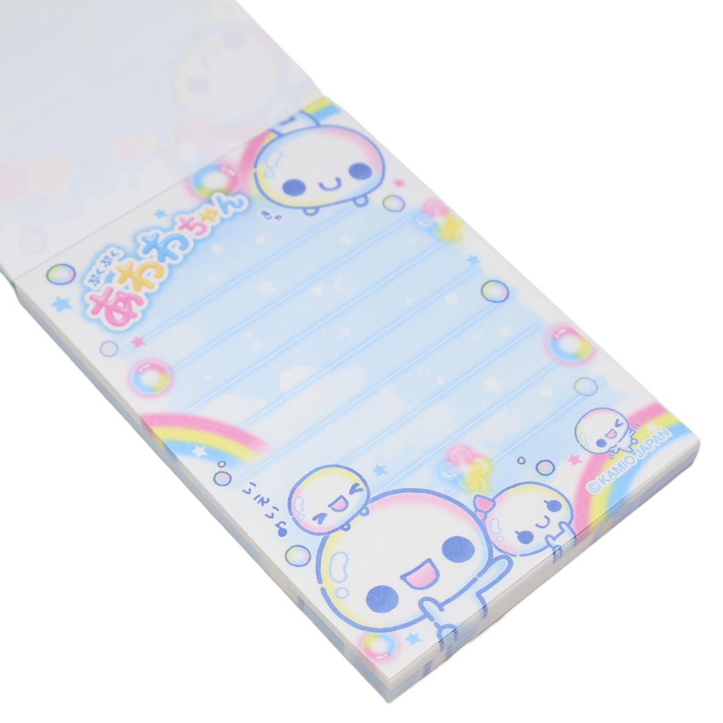 ミニミニメモ メモ帳 平成ファンシー ぷくぷくあわわちゃん カミオジャパン 新学期準備文具 かわいい メール便可