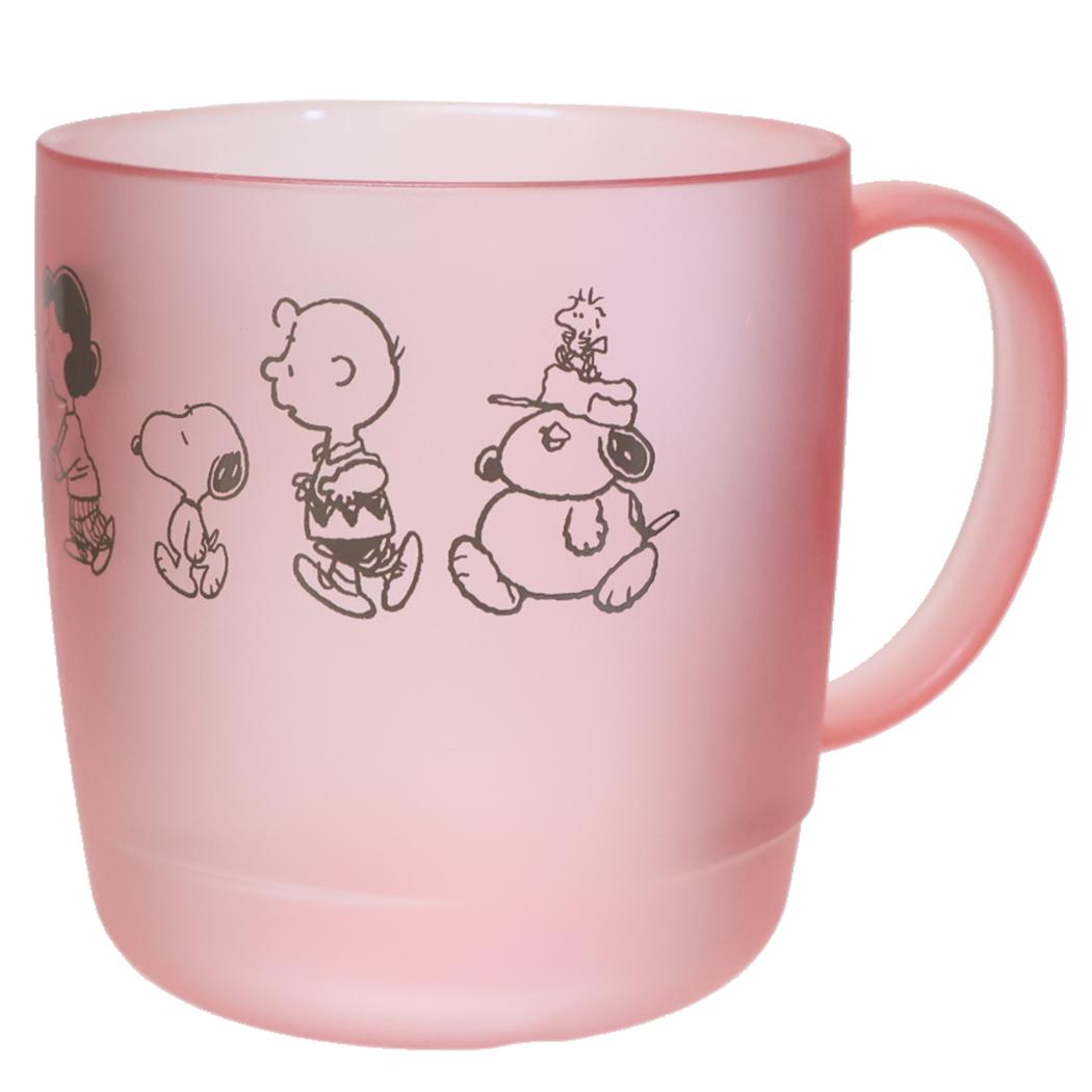 クリアカップ 300ml マグカップ スヌーピー てくてく ピーナッツ カミオジャパン 軽量 割れにくい 日本製