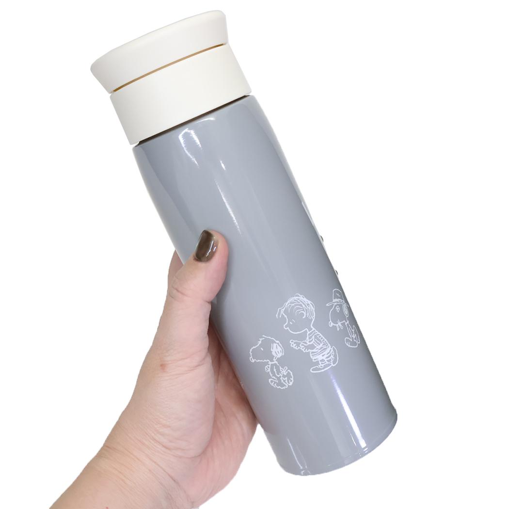 ステンレスボトル 500ml 保温保冷水筒 スヌーピー てくてく ピーナッツ カミオジャパン プレゼント