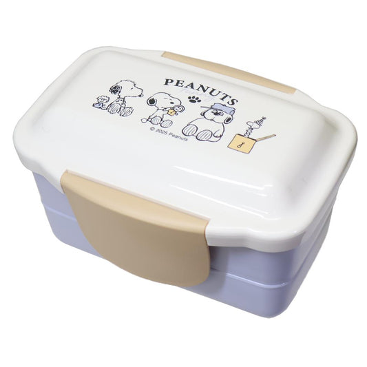 ドーム2段ランチボックス お弁当箱 スヌーピー FUNNY PEANUTS ピーナッツ カミオジャパン プレゼント 日本製 新学期準備