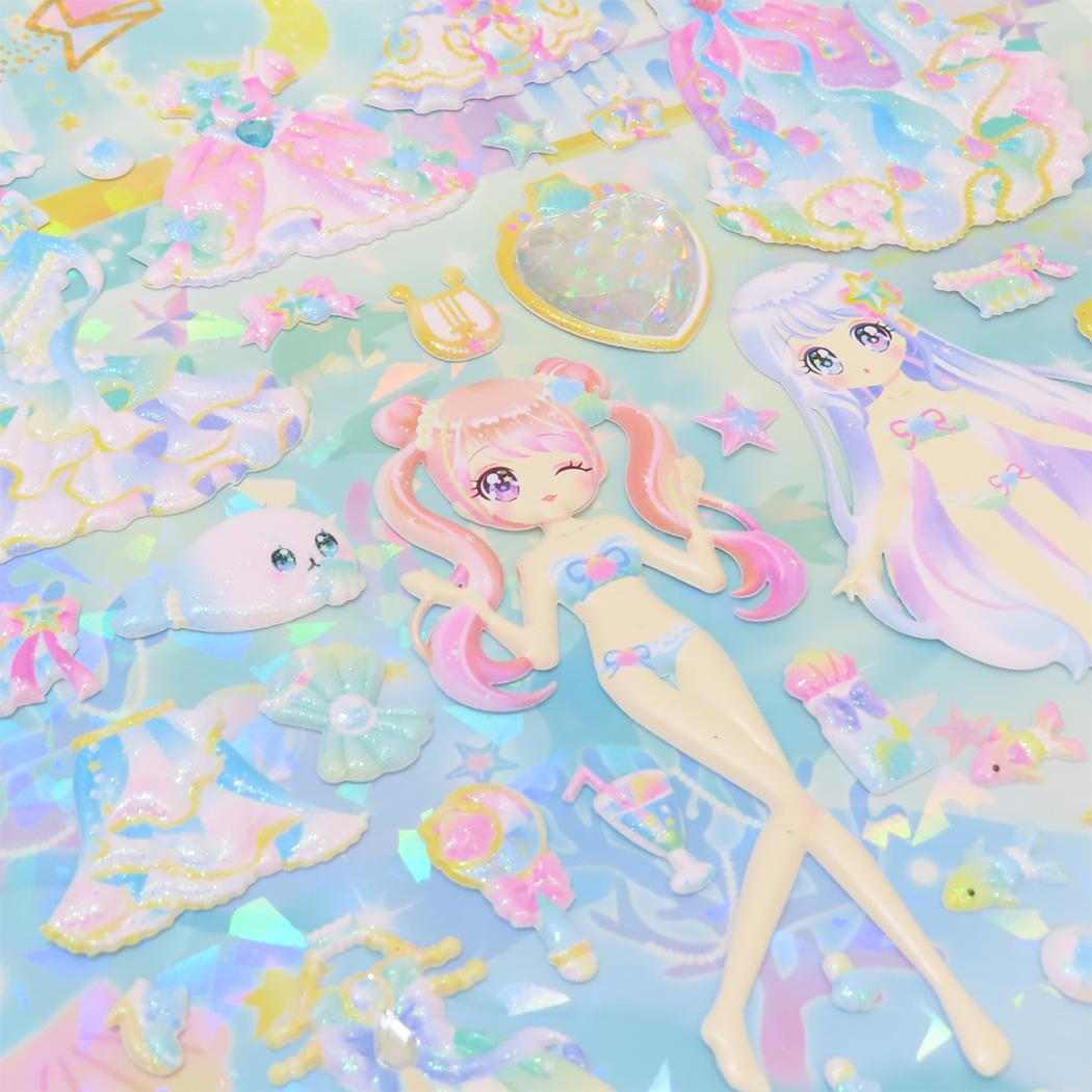 おでかけFOR GIRLSシール きせかえシール Secret Marine カミオジャパン 着せ替えシール 女の子 メール便可