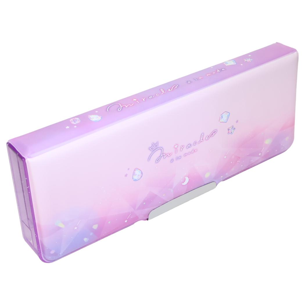 コンパクト両面開きペンケース 筆箱 ミラクルアラモード カミオジャパン 小学生 新学期準備文具 かわいい