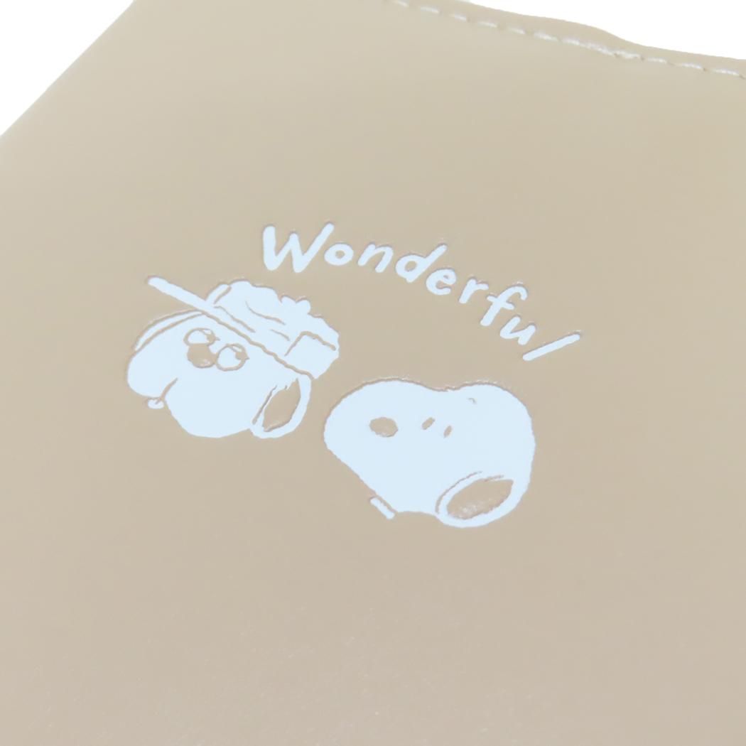 BOOK COVER ブックカバー 文庫本カバー スヌーピー WONDERFUL BROTHERS ピーナッツ カミオジャパン 文庫本サイズ メール便可