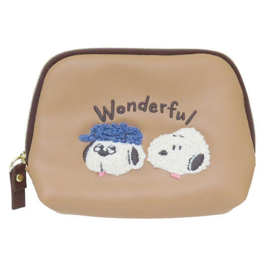 ティッシュポーチ ミニポーチ スヌーピー WONDERFUL BROTHERS ピーナッツ カミオジャパン プレゼント 小物入れ