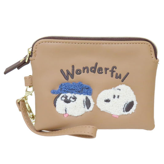 小物入れパスケース 定期入れ スヌーピー WONDERFUL BROTHERS ピーナッツ カミオジャパン プレゼント メール便可