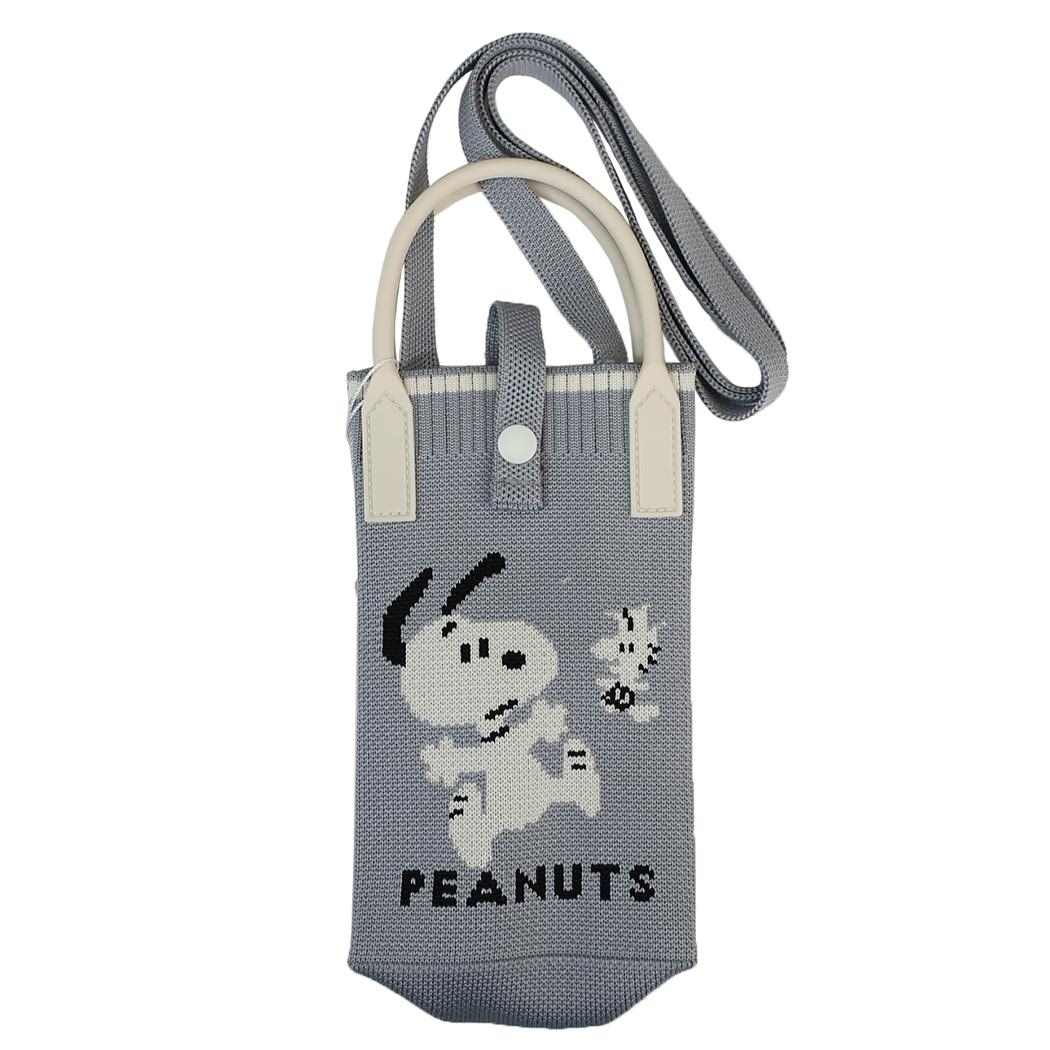 ニットショルダーバッグ スマホポーチ スヌーピー Wow！Peanuts ピーナッツ カミオジャパン ミニショルダー ポシェット メール便可