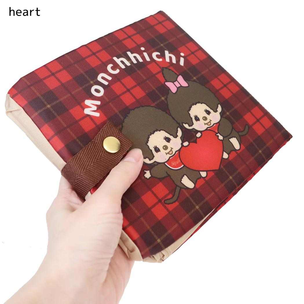 モンチッチ ショッピングバッグ ワイド底板付きエコバッグ heart カミオジャパン