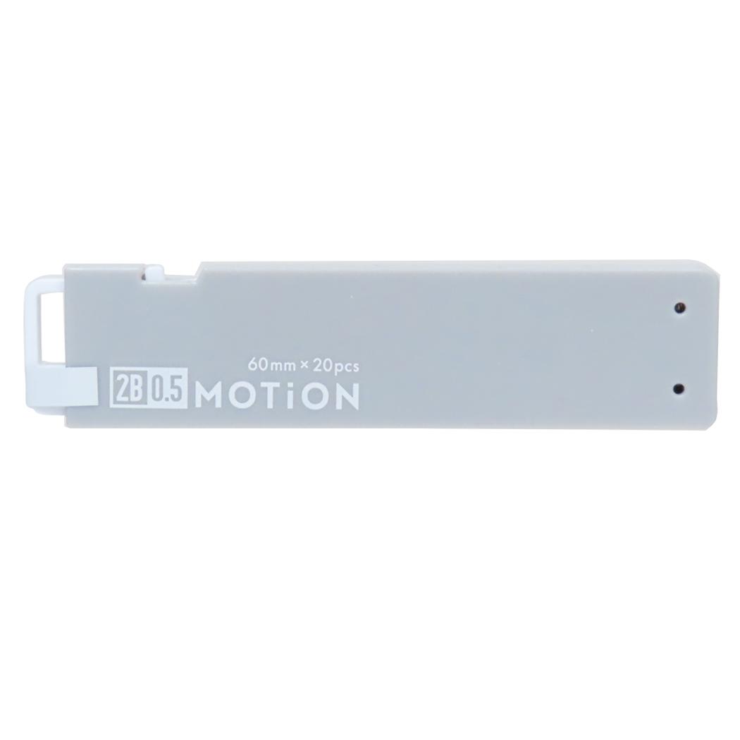 1PUSH替え芯 シャープペン芯 MOTiON 0.5mm 2B GRAY カミオジャパン 新学期準備文具 シャー芯 日本製 メール便可