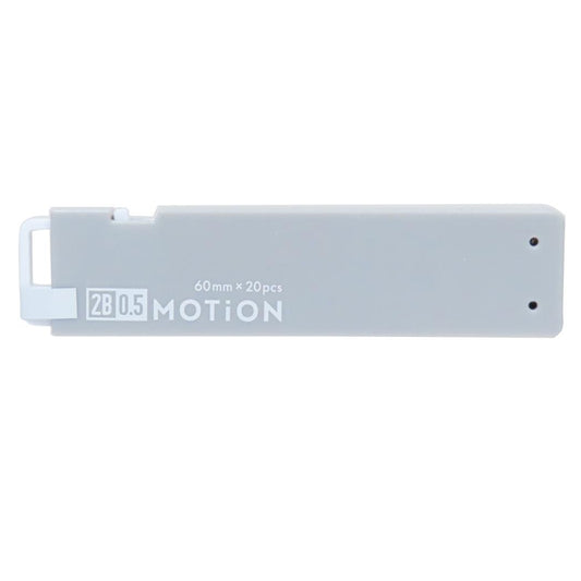 1PUSH替え芯 シャープペン芯 MOTiON 0.5mm 2B GRAY カミオジャパン 新学期準備文具 シャー芯 日本製 メール便可
