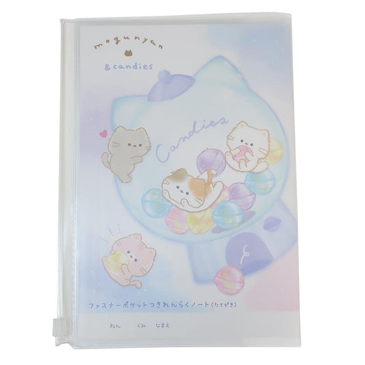 A5カバー付き連絡ノート たて書き 連絡帳 もぐにゃん カミオジャパン 新学期準備文具 かわいい メール便可