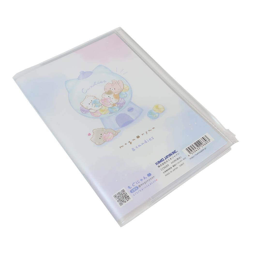 A5カバー付き連絡ノート たて書き 連絡帳 もぐにゃん カミオジャパン 新学期準備文具 かわいい メール便可
