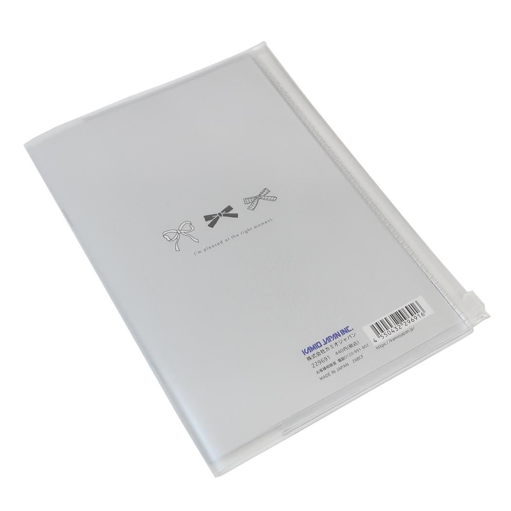 A5カバー付き連絡ノート たて書き 連絡帳 blanoir カミオジャパン 新学期準備文具 かわいい メール便可