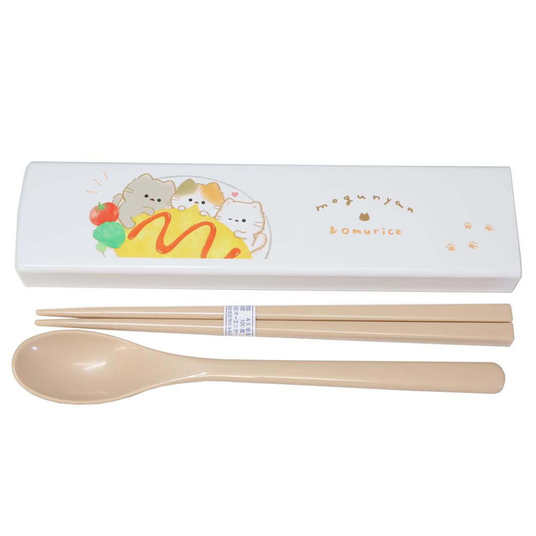 もぐにゃん コンビセット 抗菌 ツインセット スライド式 おはし＆スプーン カミオジャパン 新学期準備 お箸 スプーン かわいい 日本製 グッズ メール便可 シネマコレクション