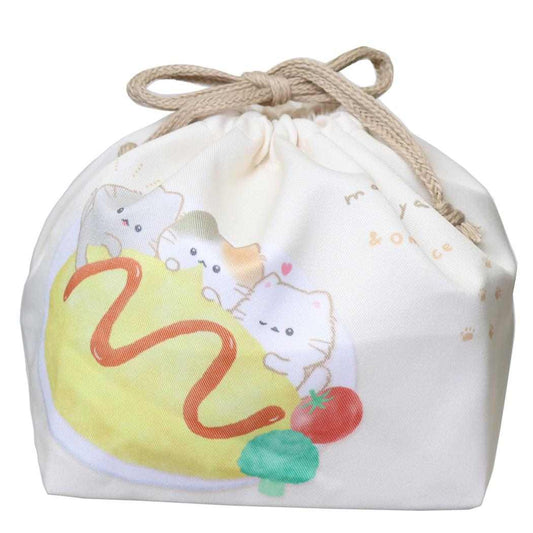 お弁当きんちゃくポーチ ランチ巾着 もぐにゃん カミオジャパン 新学期準備 かわいい メール便可