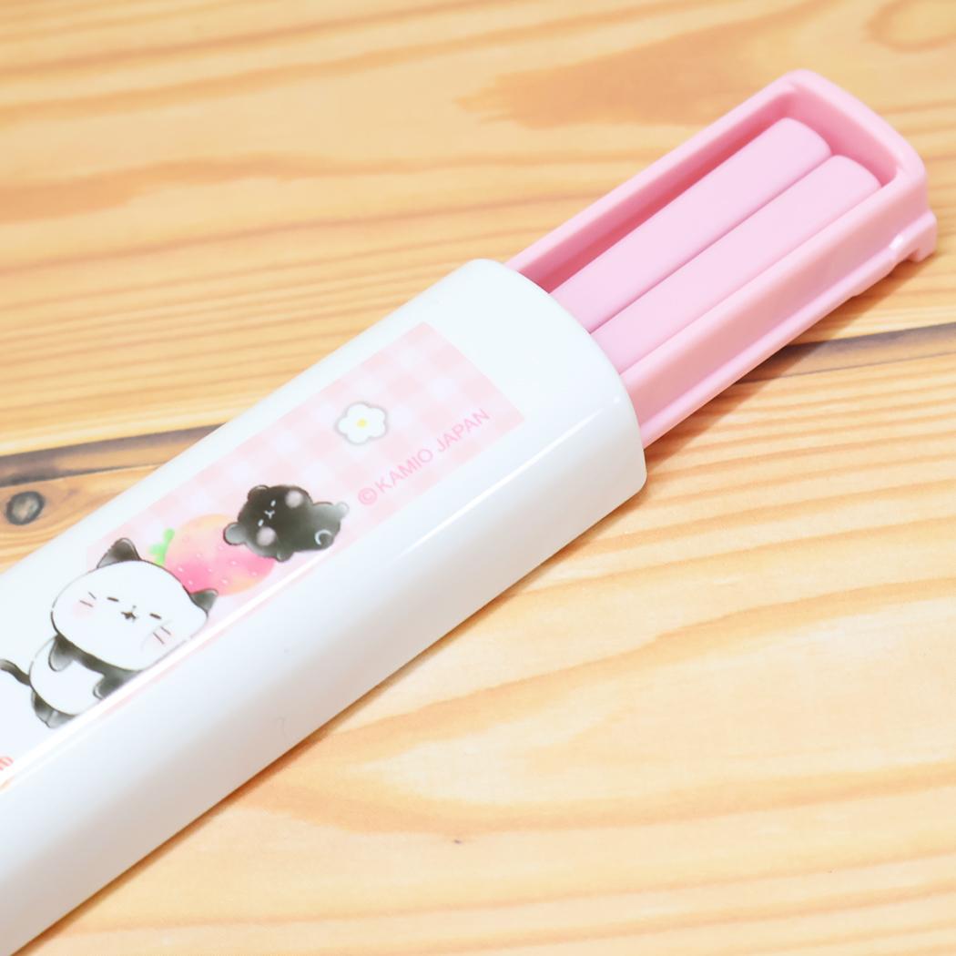 抗菌 はし＆はしケース おはしセット もちもちぱんだ カミオジャパン 新学期準備 お箸 かわいい 日本製 メール便可